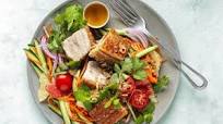 Crispy pork belly and grapefruit salad Crispy pork belly and grapefruit salad