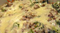 Hamburger, Sausage, Broccoli Alfredo - Low Carb Hamburger, Sausage, Broccoli Alfredo - Low Carb
