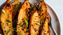 Honey Miso Roasted Sweet Potatoes Honey Miso Roasted Sweet Potatoes