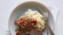 Pork Chops with Bruschetta Topping Pork Chops with Bruschetta Topping