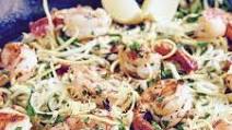 Garlic Basil Shrimp Zoodles – 21 Day Fix Approved Garlic Basil Shrimp Zoodles – 21 Day Fix Approved