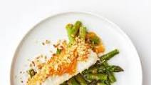 Crispy Miso-Butter Fish With Asparagus Crispy Miso-Butter Fish With Asparagus