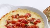 Baked Provolone with Tomatoes, Marjoram, and Balsamic Baked Provolone with Tomatoes, Marjoram, and Balsamic