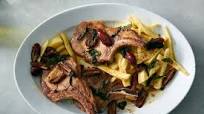 Pan-Seared Pork Chops With Sage, Dates and Parsnips Pan-Seared Pork Chops With Sage, Dates and Parsnips