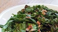 Grilled-Kale Salad With Warm Bacon Vinaigrette Recipe Grilled-Kale Salad With Warm Bacon Vinaigrette Recipe
