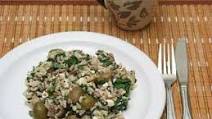 Lamb rice with mint, feta and spinach Lamb rice with mint, feta and spinach
