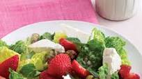 Herbed Romaine Salad with Strawberries Herbed Romaine Salad with Strawberries