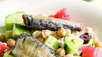 Greek Salad with Sardines Greek Salad with Sardines