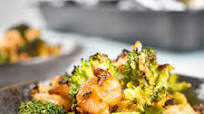 Garlic Parmesan Roasted Shrimp and Broccoli Garlic Parmesan Roasted Shrimp and Broccoli