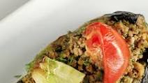 Turkish Baked Eggplant Filled With Ground Beef Turkish Baked Eggplant Filled With Ground Beef