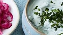 Cucumber and mint raita Cucumber and mint raita