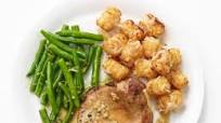 Lemon Garlic Pork Chops with Parmesan Tater Tots Lemon Garlic Pork Chops with Parmesan Tater Tots