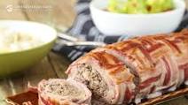 Bacon Wrapped Sausage Stuffed Pork Tenderloin Bacon Wrapped Sausage Stuffed Pork Tenderloin