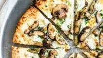 Mushroom Pizza with Fresh Herbs Mushroom Pizza with Fresh Herbs