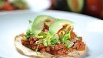 Tostada de carne molida de res Tostada de carne molida de res