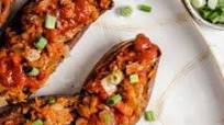 Paleo BBQ Turkey Twice Baked Potatoes Paleo BBQ Turkey Twice Baked Potatoes