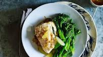 Roast fish with broccolini, lemon and burnt butter Roast fish with broccolini, lemon and burnt butter