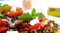 Delicious Greek Lentil Salad Recipe with Feta cheese (Fakes Salata) Delicious Greek Lentil Salad Recipe with Feta cheese (Fakes Salata)