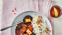 Palak-Style Paneer & Spinach Curry With Rice Palak-Style Paneer & Spinach Curry With Rice