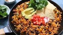 Rustic Mexican Rice and Beans Skillet Dinner Rustic Mexican Rice and Beans Skillet Dinner