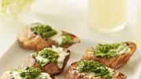 Grilled Arugula Bruschetta Grilled Arugula Bruschetta