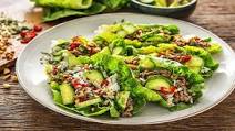 Beef 'Larb' Salad Wraps with Green Rice and Toasted Peanuts Beef 'Larb' Salad Wraps with Green Rice and Toasted Peanuts