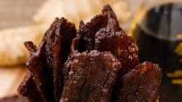 Thick Cut Teriyaki Keto Beef Jerky (Easy Oven Baked Recipe) Thick Cut Teriyaki Keto Beef Jerky (Easy Oven Baked Recipe)