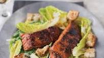 Caesar Salad With Blackened Salmon Recipe Caesar Salad With Blackened Salmon Recipe