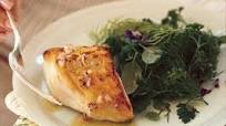 Sautéed Black Cod with Shallot-Lemon Vinaigrette and Fresh Herb Salad Sautéed Black Cod with Shallot-Lemon Vinaigrette and Fresh Herb Salad