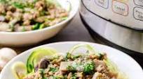 Instant Pot Paleo Ground Beef Stroganoff (Easy Ground Beef Dinner) Instant Pot Paleo Ground Beef Stroganoff (Easy Ground Beef Dinner)