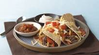 Tacos suaves de res con salsa BBQ Tacos suaves de res con salsa BBQ