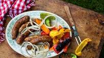 Grilled Sausages, Onions and Peppers Grilled Sausages, Onions and Peppers