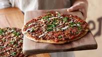 Turkish pizza with spicy mince (lahmacun) Turkish pizza with spicy mince (lahmacun)