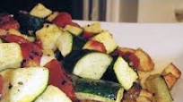 Roasted Tomatoes, Zucchini, and Potatoes with Charnushka Recipe Roasted Tomatoes, Zucchini, and Potatoes with Charnushka Recipe