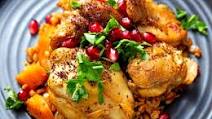 Syrian chicken with bulgur wheat (burghul bl jaj) Syrian chicken with bulgur wheat (burghul bl jaj)