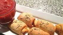 Pepperoni Pizza Rolls with Marinara Dipping Sauce Pepperoni Pizza Rolls with Marinara Dipping Sauce