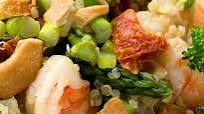 Warm Quinoa Salad with Shrimp and Asparagus Warm Quinoa Salad with Shrimp and Asparagus