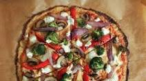 Cauliflower Pizza Crust with Roasted Vegetables and Goat Cheese Cauliflower Pizza Crust with Roasted Vegetables and Goat Cheese
