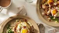 Smashed Potatoes With Bacon & Eggs Smashed Potatoes With Bacon & Eggs