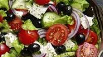 Easiest Greek Salad in Vinaigrette Dressing