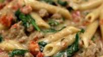 Instant Pot Creamy Turkey Spinach Penne Instant Pot Creamy Turkey Spinach Penne