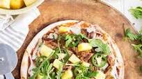 Pizza with Pulled Pork, Pineapple, Jalapeños & Arugula Recipe Pizza with Pulled Pork, Pineapple, Jalapeños & Arugula Recipe