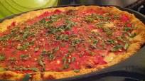 Deep Dish Pizza w/ Cornmeal crust Deep Dish Pizza w/ Cornmeal crust