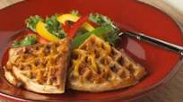 Cheddar and Sausage Waffles Cheddar and Sausage Waffles