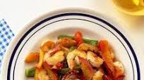 Grilled Shrimp, Pepper and Peach Salad Grilled Shrimp, Pepper and Peach Salad
