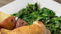 Chicken Thighs and Spinach Chicken Thighs and Spinach