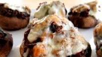 Meat & Spinach-Stuffed Mushrooms with Goat Cheese Meat & Spinach-Stuffed Mushrooms with Goat Cheese