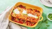 Smothered Chicken Enchiladas with Poblano Pepper, Onion, and Sour Cream Smothered Chicken Enchiladas with Poblano Pepper, Onion, and Sour Cream
