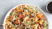 Thai-style kohlrabi & peanut noodle salad Thai-style kohlrabi & peanut noodle salad