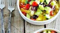 Greek Salad Spaghetti Squash Bowls Greek Salad Spaghetti Squash Bowls